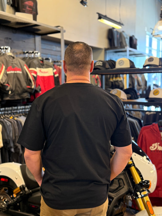 Indian Motorcycle Men's Essential Script Logo Tee, Black | 2865600