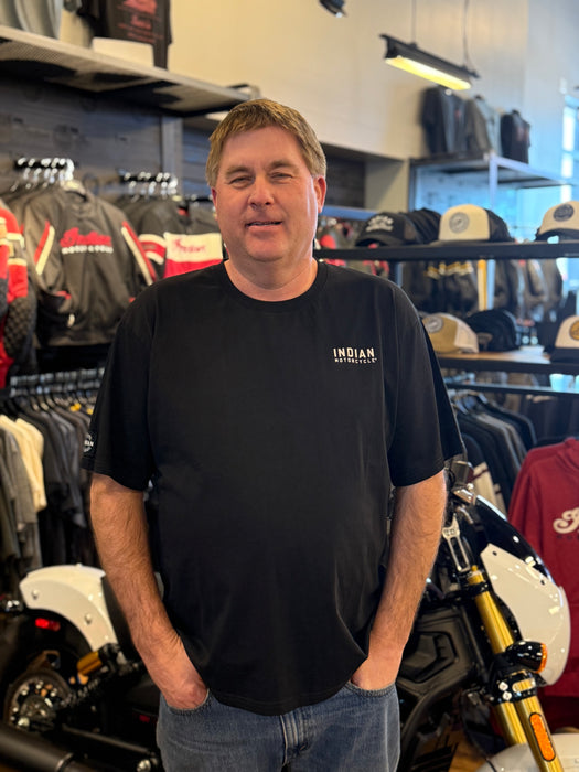 Indian Motorcycle Men's IMC Circle Icon Tee, Black | 2865607