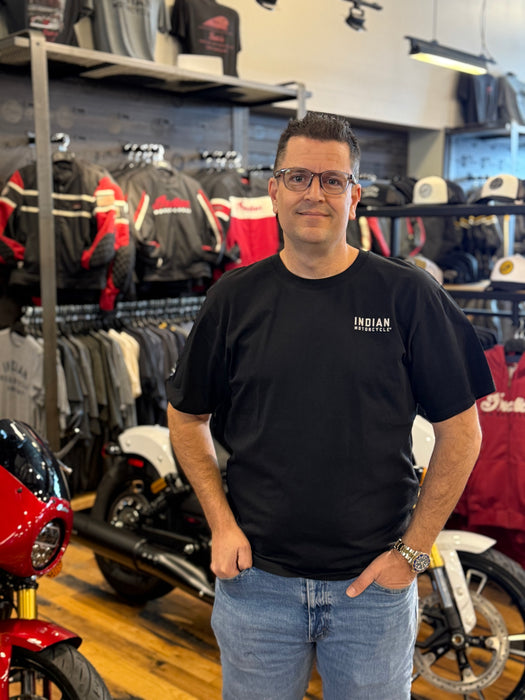 Indian Motorcycle Men's IMC Circle Icon Tee, Black | 2865607