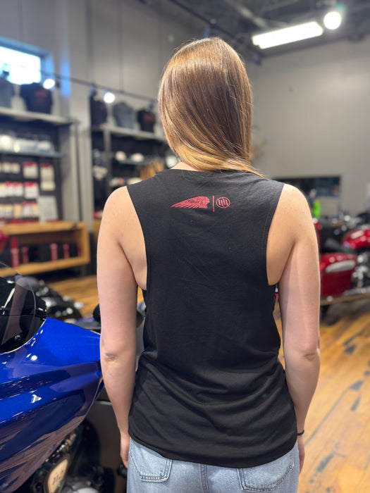 Indian Motorcycle Women's IMC X HH Spark Plug Tank, Black | 2866556