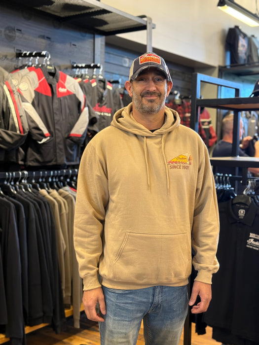 Indian Motorcycle Friday Hoodie, Sand | American Needle Inc