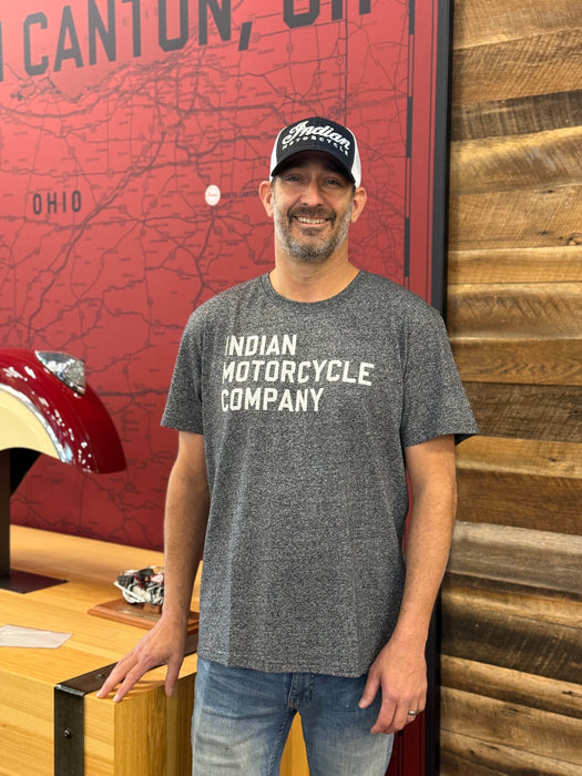 Indian Motorcycle Men's IMC Logo Print T-Shirt, Gray | 2866610