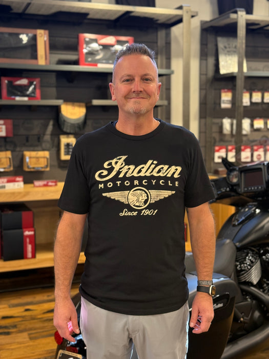 Indian Motorcycle RL2 T-Shirt, Black | American Needle Inc