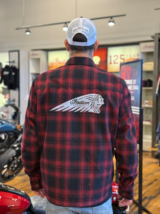 Indian Motorcycle Men's Richmond Over Shirt, Red | 2865667