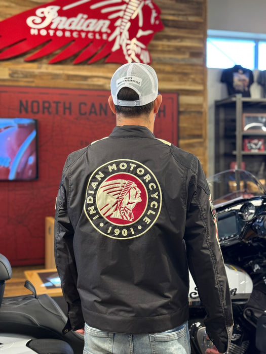 Indian Motorcycle Men's Textile 1901 V2 Jacket, Black | 2860957