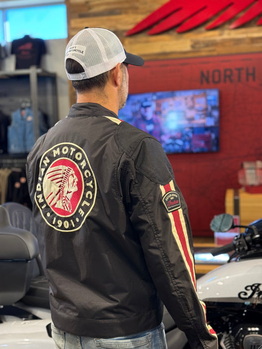 Indian Motorcycle Men's Textile 1901 V2 Jacket, Black | 2860957