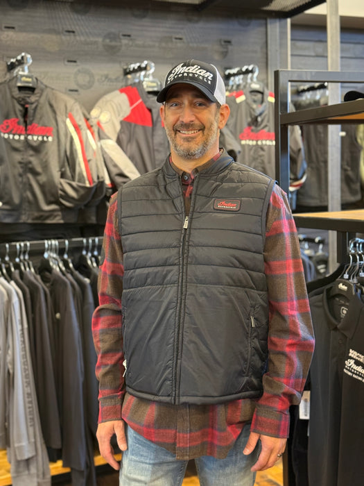 Indian Motorcycle Men's Clayton Thermo Vest, Black | 2833186