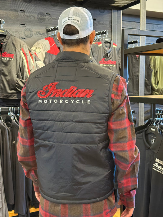Indian Motorcycle Men's Clayton Thermo Vest, Black | 2833186