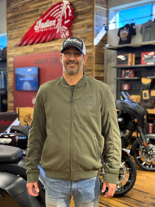 Indian Motorcycle Men's Logan Bomber, Green | 2865666