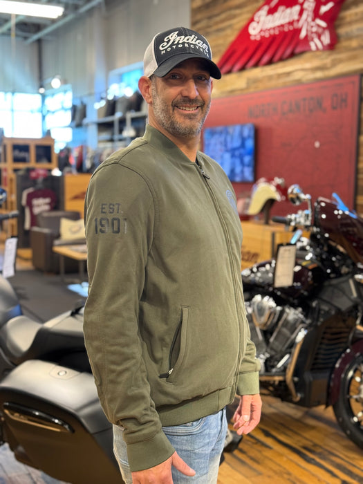 Indian Motorcycle Men's Logan Bomber, Green | 2865666
