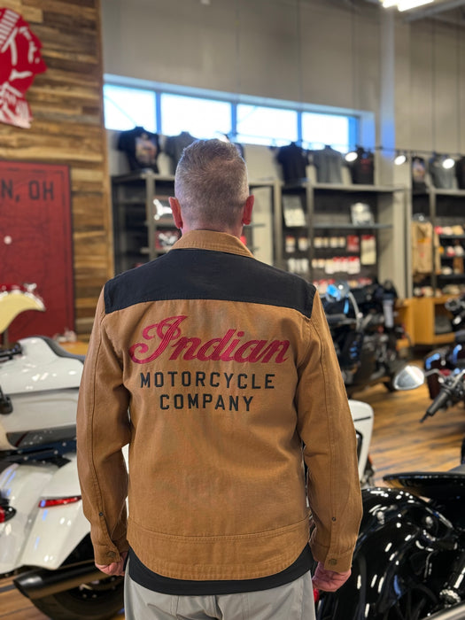 Indian Motorcycle Dutton Jacket, Black/Whiskey | American Needle Inc