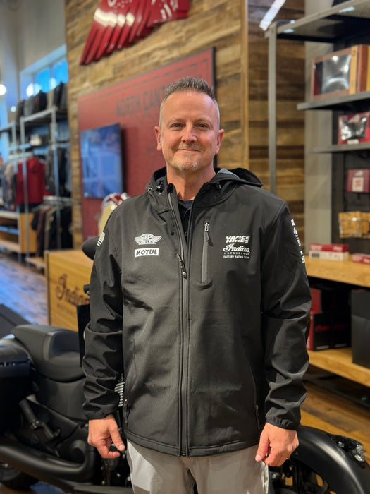 Indian Motorcycle Race Replica Soft Shell Jacket, Black | 2866691