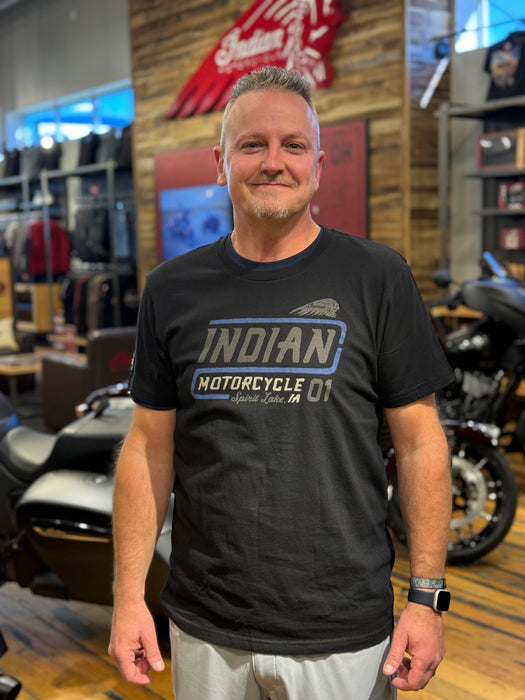 Indian Motorcycle Men's Spirit Lake Graphic T-Shirt, Black | 2866612