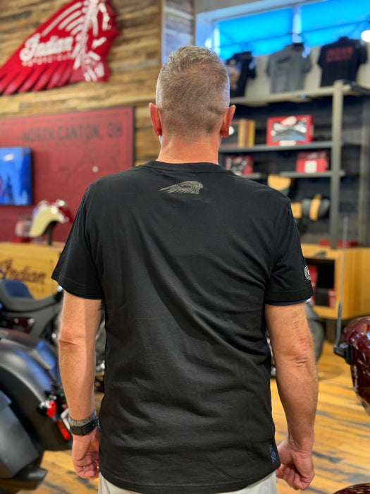 Indian Motorcycle Men's Spirit Lake Graphic T-Shirt, Black | 2866612