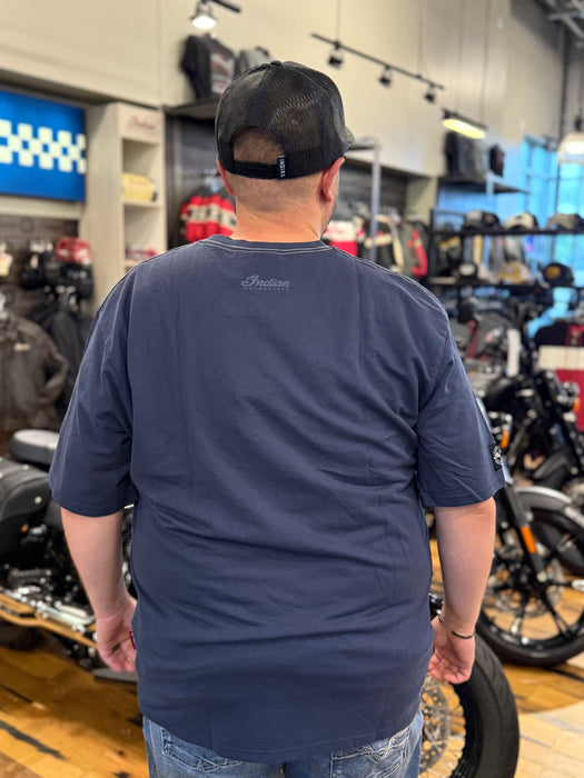 Indian Motorcycle Men's Original Spirit Lake Tee, Navy | 2865712