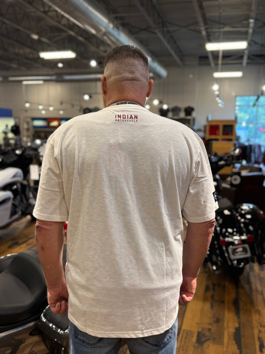 Indian Motorcycle Men's Headdress Printed Tee, White | 2865715