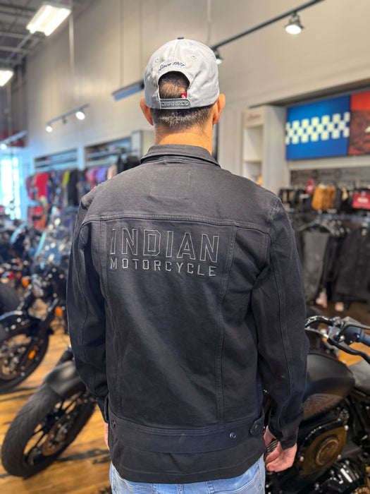 Indian Motorcycle Men's Rockingham Denim Jacket, Black | 2865669