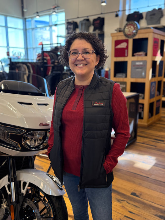 Indian Motorcycle Women's Clayton Thermo Vest, Black | 2865678