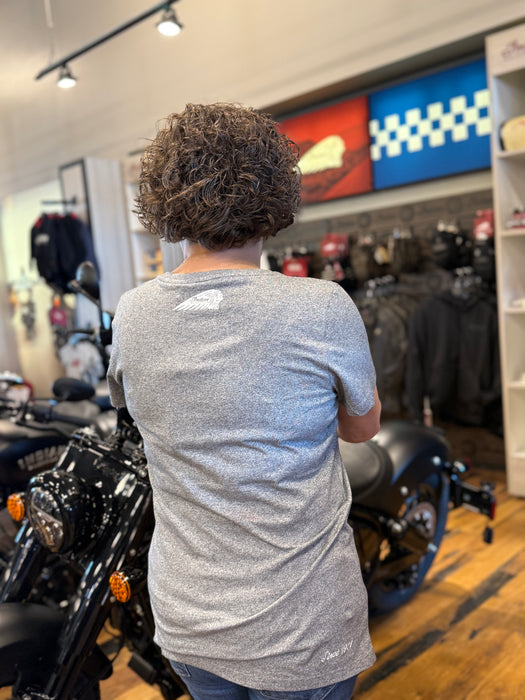 Indian Motorcycle Women's Tri Color Logo Tee, Gray | 2865737