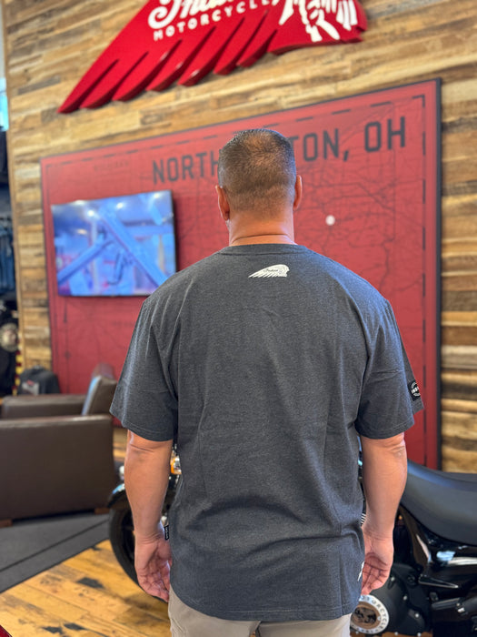 Indian Motorcycle Men's IMC Multiplied Logos Tee, Gray | 2865719