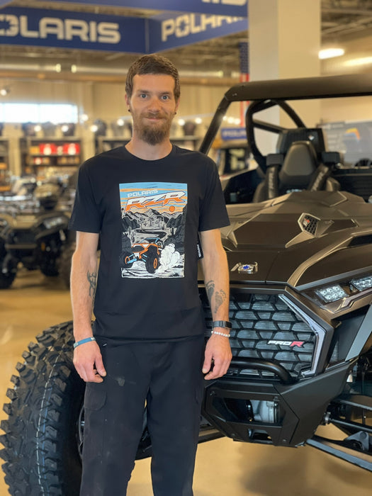 Polaris Men's RZR Desert Dusk Tee, Black | 2865586