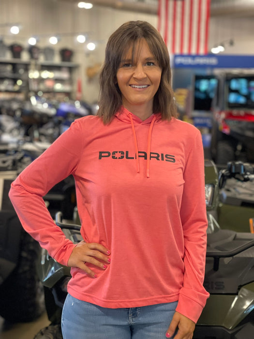 Polaris Women's UPF Polaris Hoodie Tee, Pink | 2833102