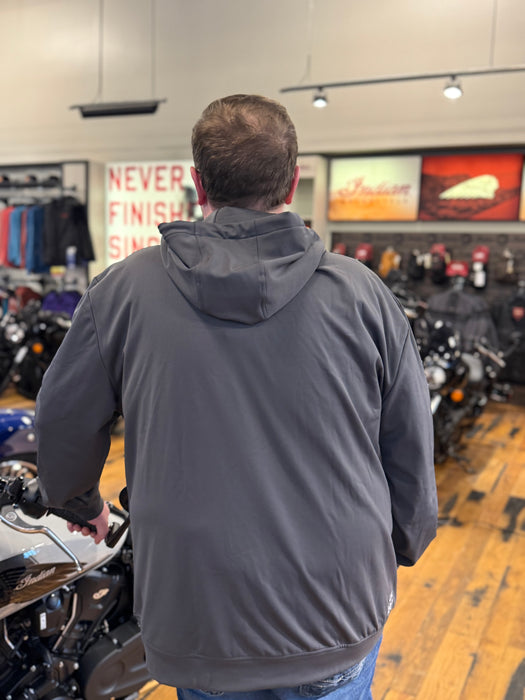 Indian Motorcycle Est. 1901 Print Hoodie, Gray | 2866381