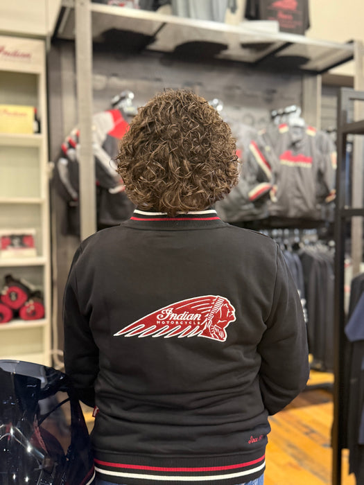 Indian Motorcycle Women's Headdress Zip Thru, Black | 2866399
