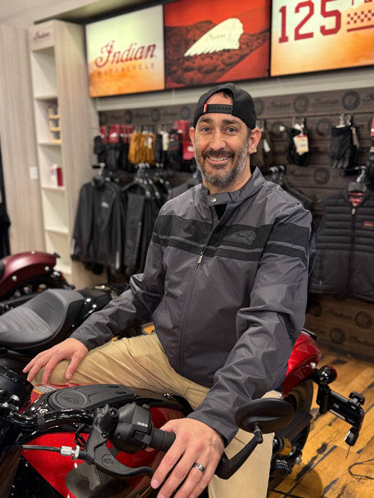 Indian Motorcycle Men's Dominion Jacket, Gray | 2865668