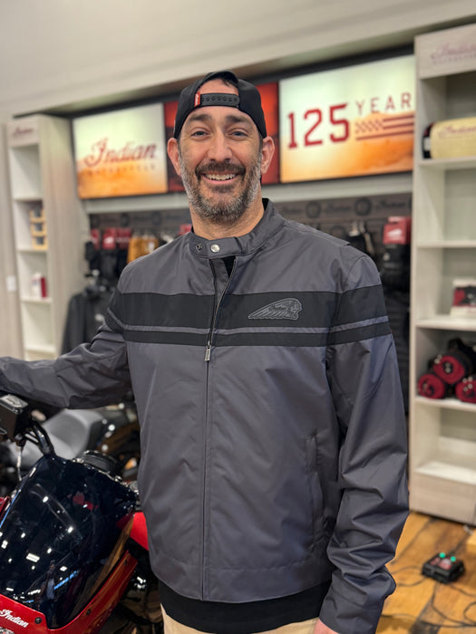 Indian Motorcycle Men's Dominion Jacket, Gray | 2865668