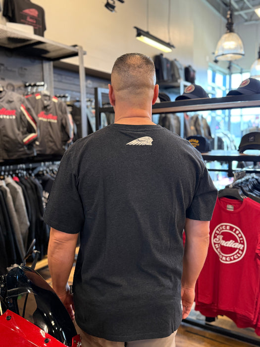 Indian Motorcycle Men's Block Logo Print T-Shirt, Black | 2866372
