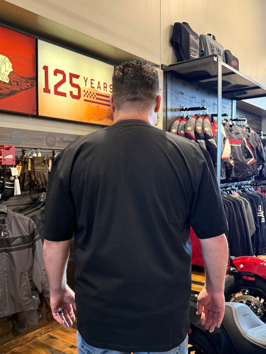 Indian Motorcycle Men's Essential Headdress Logo T-Shirt, Black | 2866360