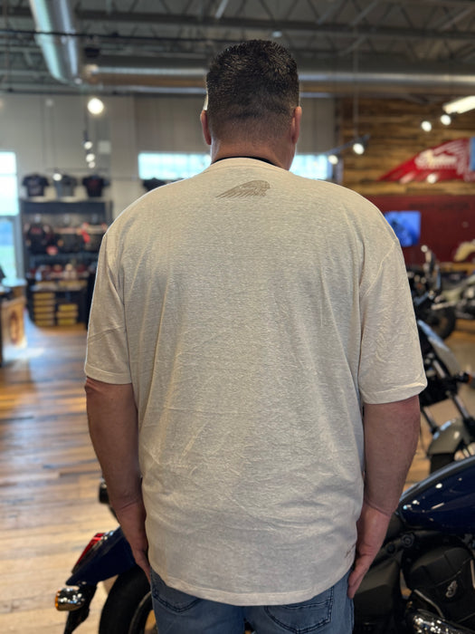 Indian Motorcycle Men's Headdress Motorcycle T-Shirt, Oatmeal | 2866679