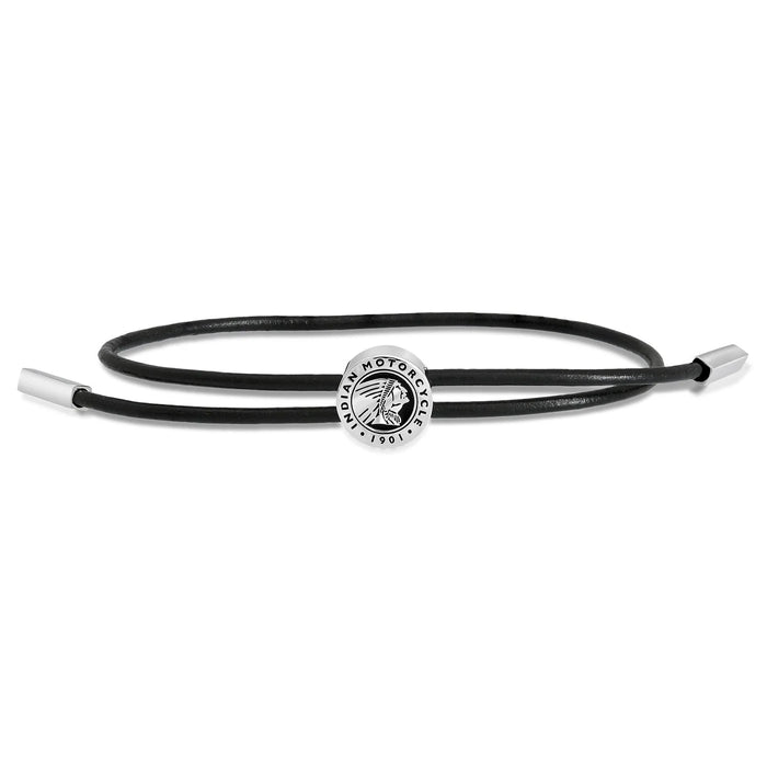 Indian Motorcycle Steel Horse Jewelry Women's Ride & Glide Adjustable Leather Bracelet | IMJB009