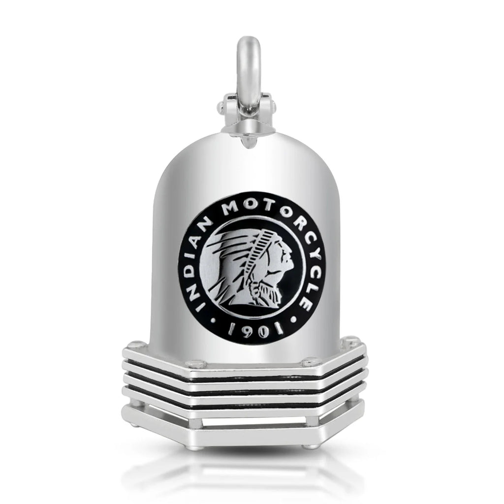Indian Motorcycle Steel Horse Jewelry Black 1901 Roundel Road Bell