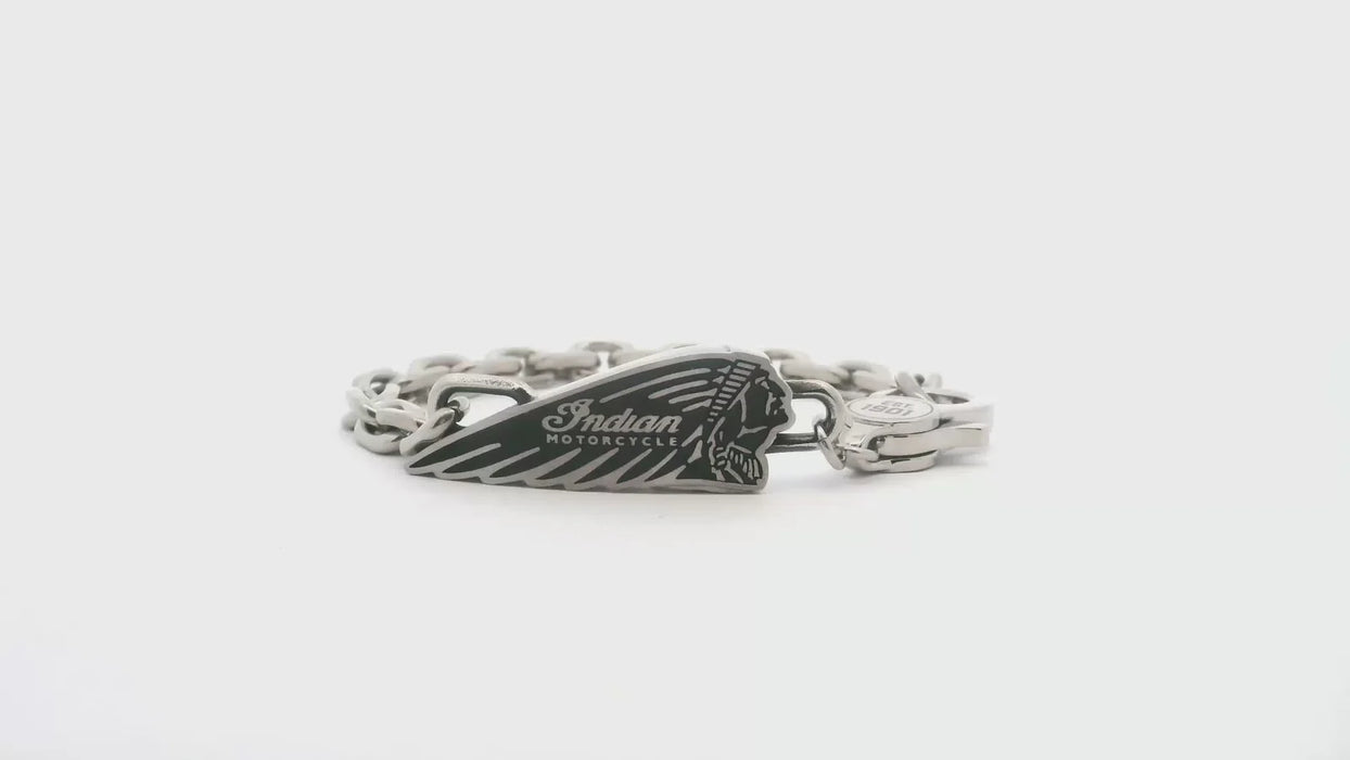 Indian Motorcycle Steel Horse Jewelry Men's IMC Headdress Bracelet | IMSB001