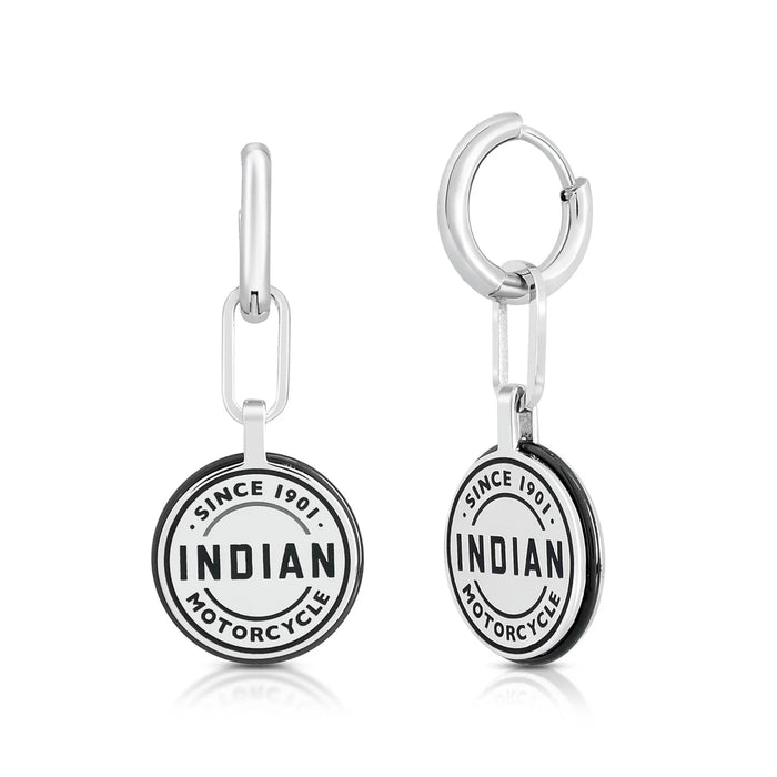 Indian Motorcycle Steel Horse Jewelry Women's Timeless Trail Hoop Drop Earring | IMSE004