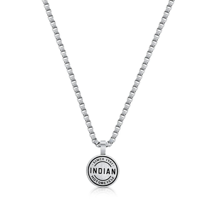 Indian Motorcycle Steel Horse Jewelry Men's Classic Circle Necklace | IMSN003-24