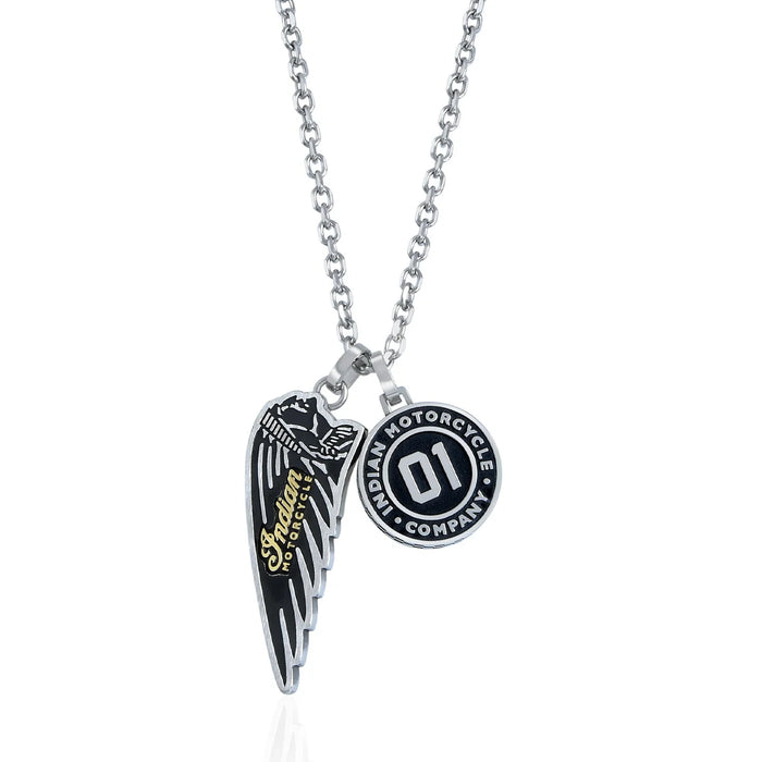 Indian Motorcycle Steel Horse Jewelry Men's Speedway 01 Headdress Necklace | IMSN005-24