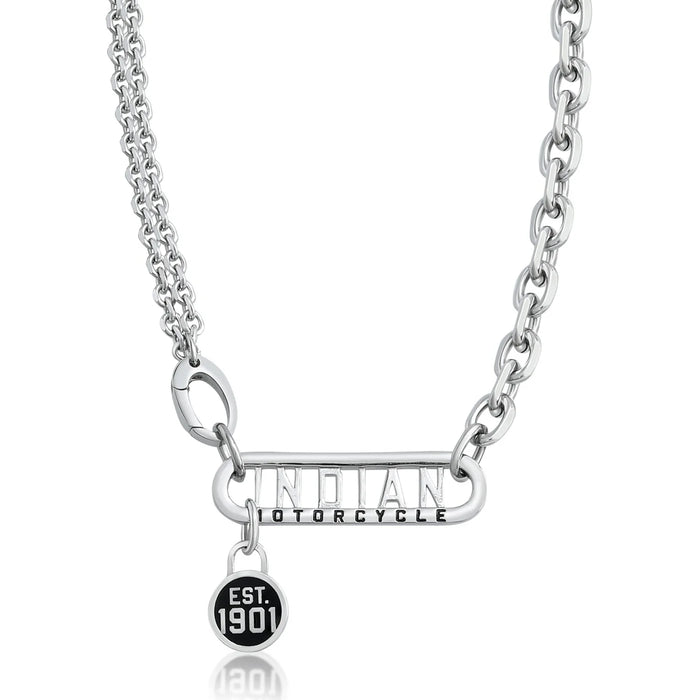 Indian Motorcycle Steel Horse Jewelry Women's Timeless Trail Oval Necklace | IMSN018-18