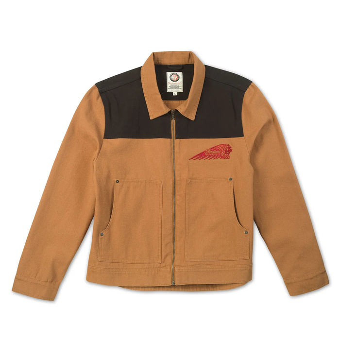 Indian Motorcycle Dutton Jacket, Black/Whiskey | American Needle Inc