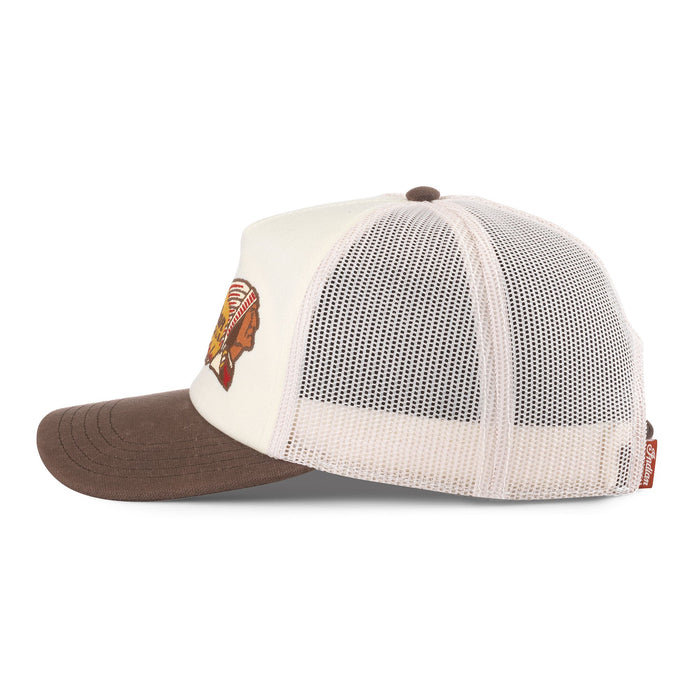 Indian Motorcycle Remington Hat, Ivory/Brown | American Needle Inc