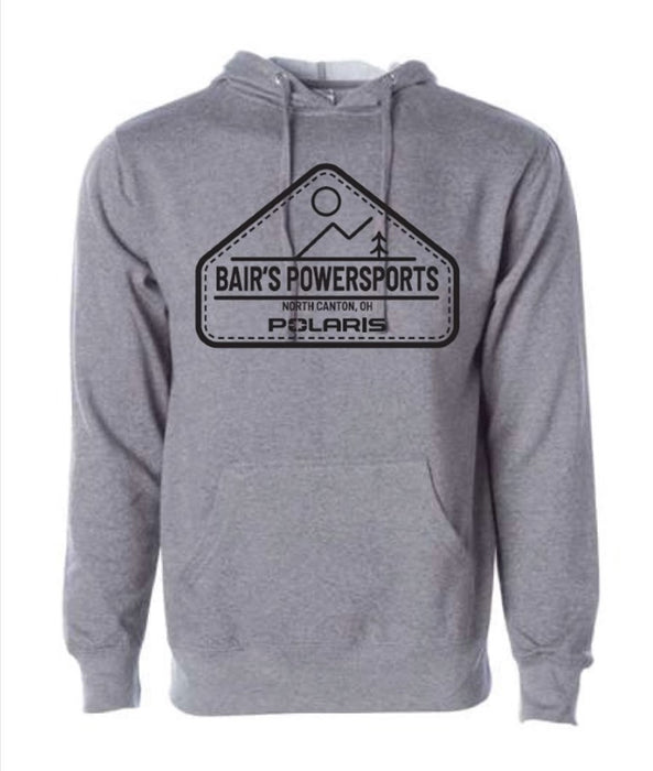 Bair’s Powersports Triangle Hoodie, Gray