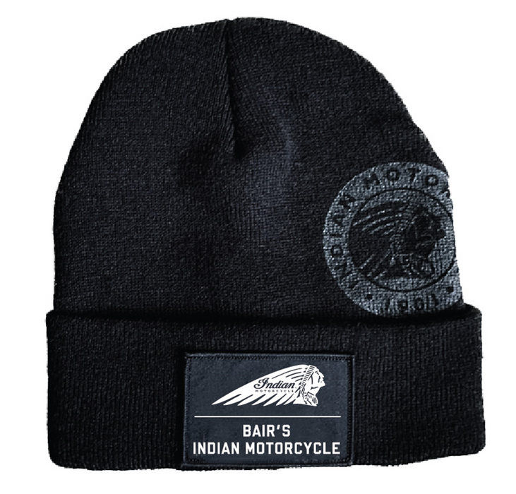 Bair’s Indian Motorcycle Beanie, Black