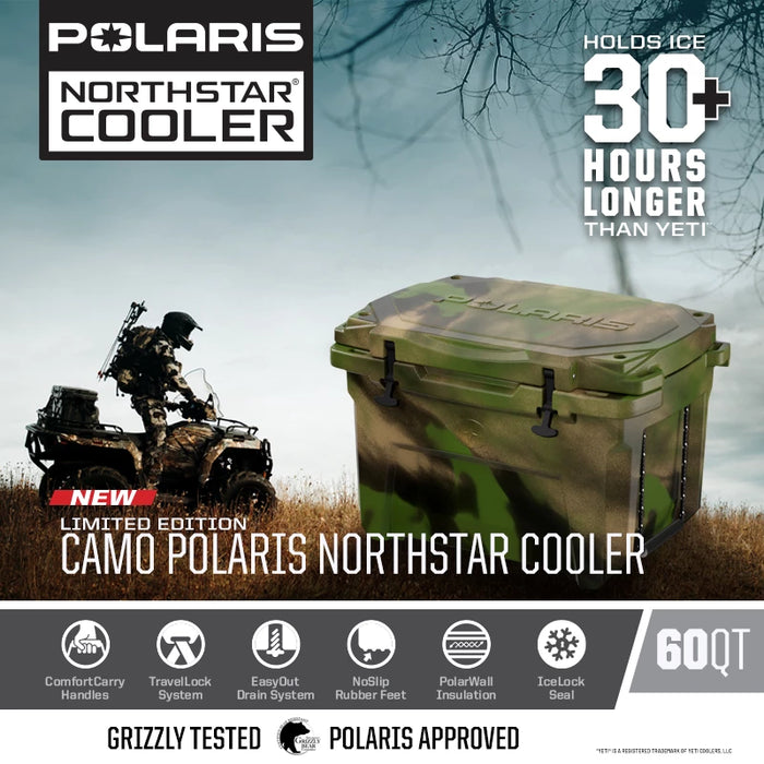 Polaris 60 QT Limited Edition Camo Northstar Cooler | 2890593 - Bair's Powersports