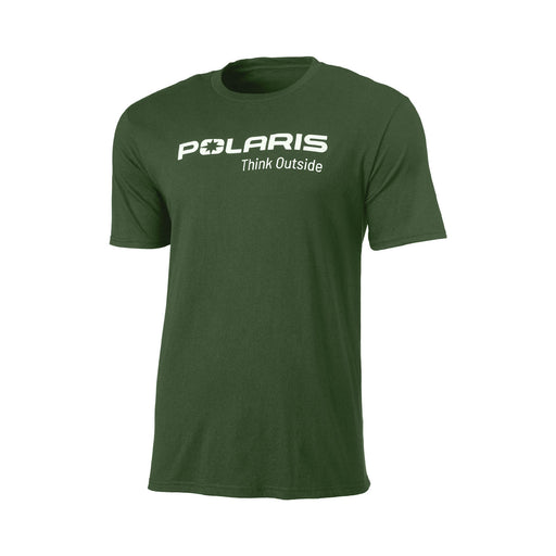 Polaris Men's Think Outside Tee, Green | 2833080 - Bair's Powersports