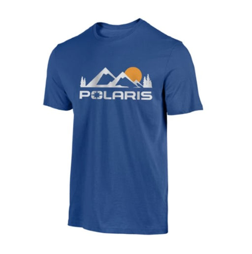 Polaris Men's Mountain Tee, Blue | 2833085 - Bair's Powersports