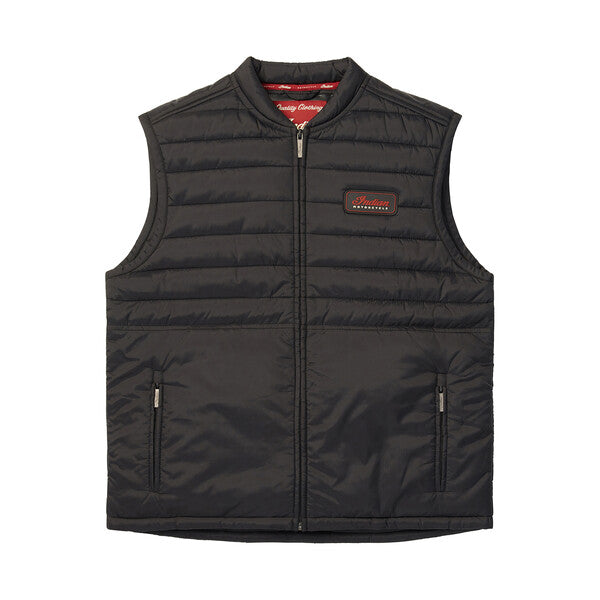 Indian Motorcycle Men's Clayton Thermo Vest, Black | 2833186 - Bair's Powersports