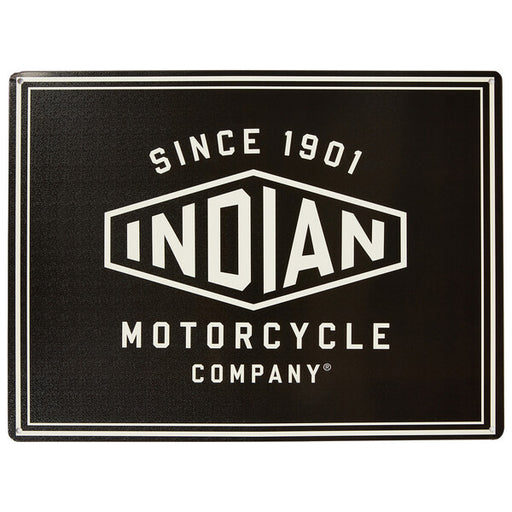 Indian Motorcycle 1901 Hexagon Sign, Black | 2833211 - Bair's Powersports
