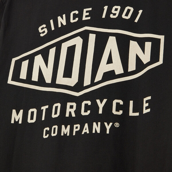 Indian Motorcycle Men's 1901 Hexagon Tee, Gray | 2833274 - Bair's Powersports
